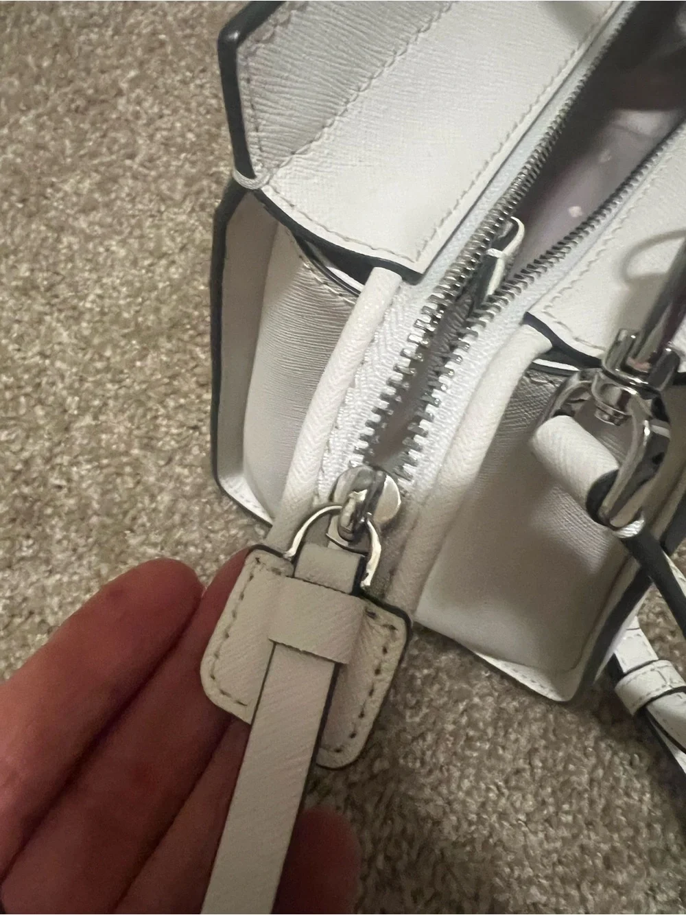Kate Spade New York Cameron Monotone Medium Satchel optic white NWOT